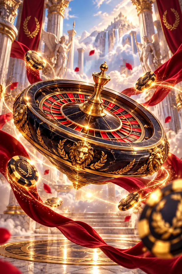 Goldener Roulette-Tisch im Cazeus Stil